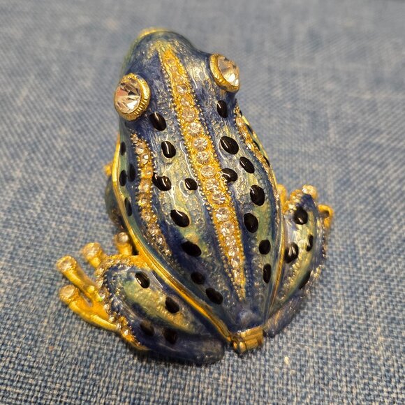 Blue Frog Trinket Box - Picture 2 of 4